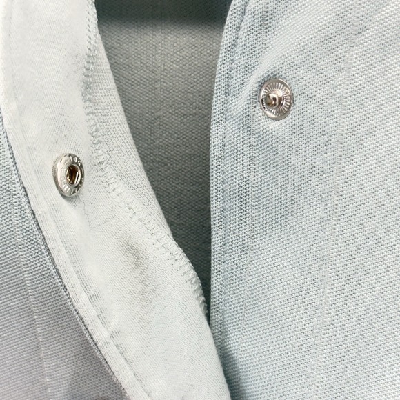 Adidas Originals Men's Large Baseball Style Snap Front Jersey Shirt Mint Green - Picture 6 of 9